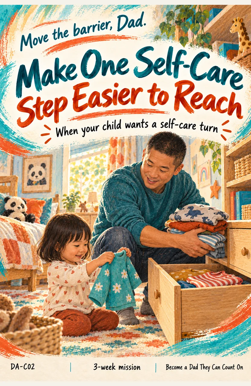 Make One Self-Care Step Easier to Reach When: your child wants to do a safe self-care step
