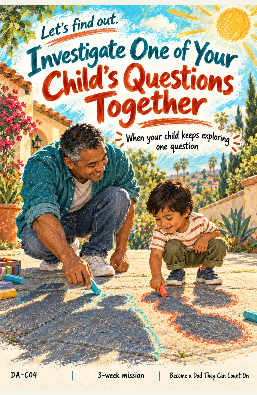Investigate One of Your Child’s Questions Together When: your child keeps asking about or exploring the same thing