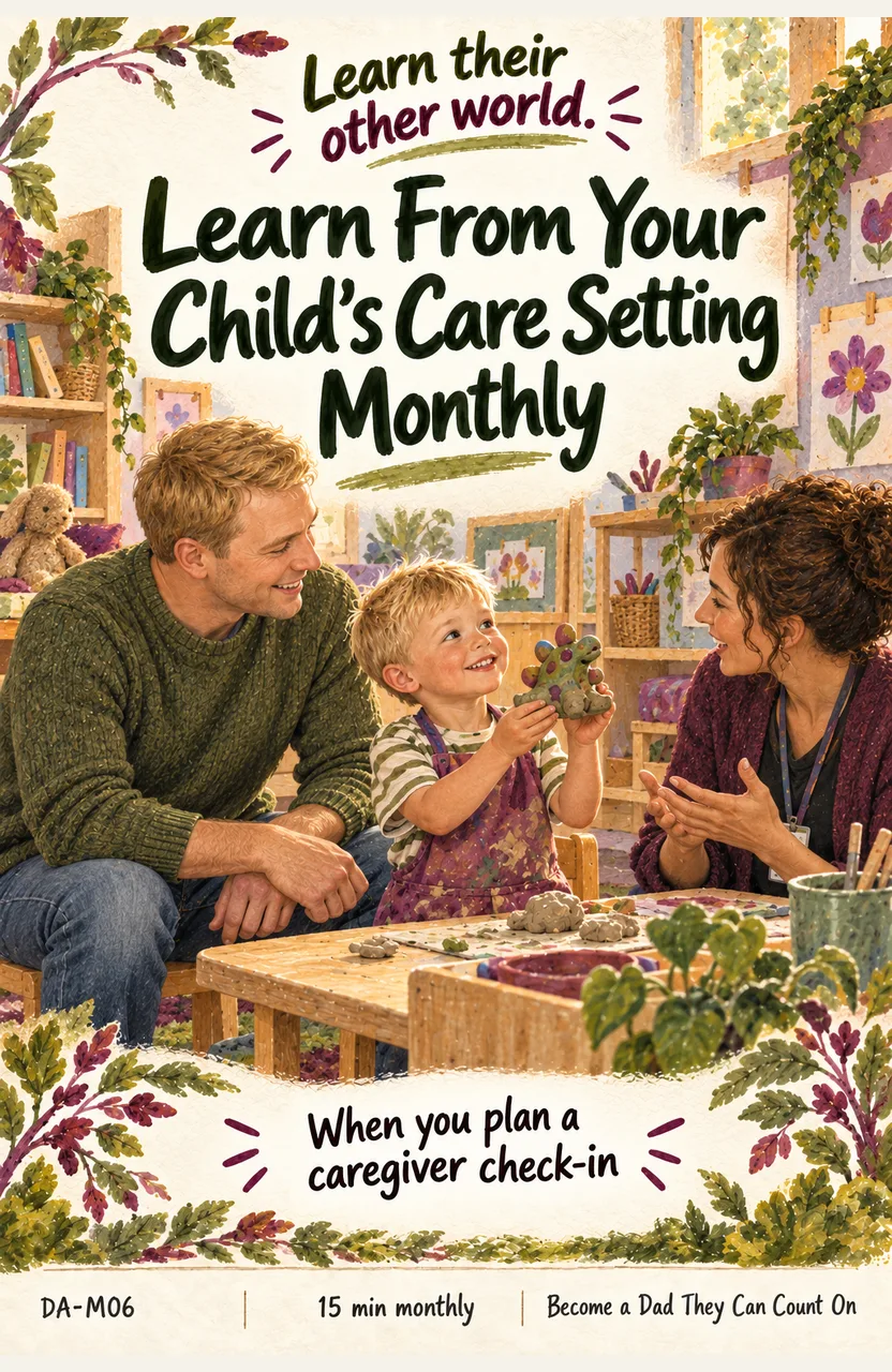 Learn From Your Child’s Care Setting Each Month When: your monthly planning brings a chance to connect with your child’s regular caregiver