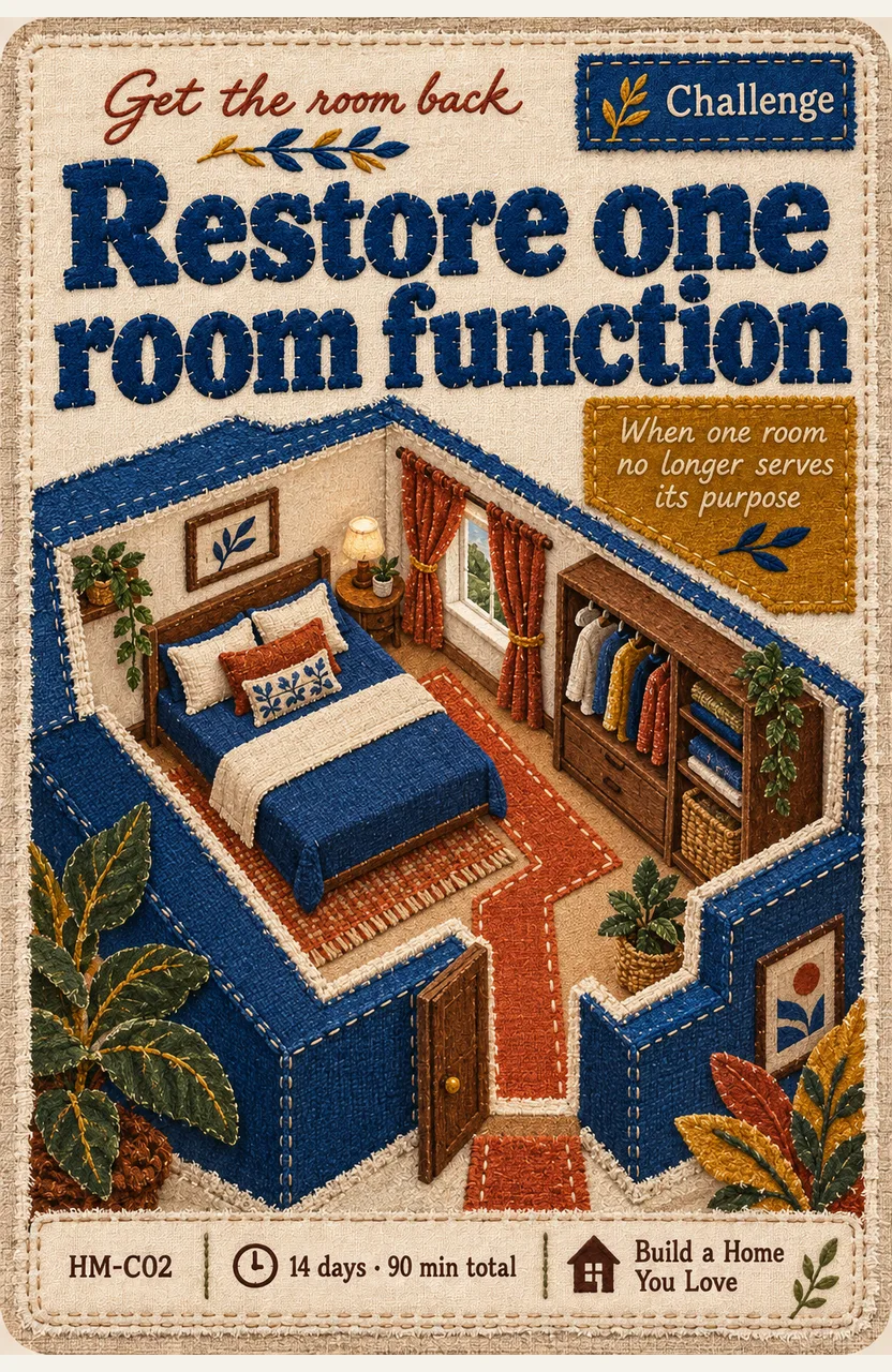 Restore one room function When: one room no longer serves its purpose
