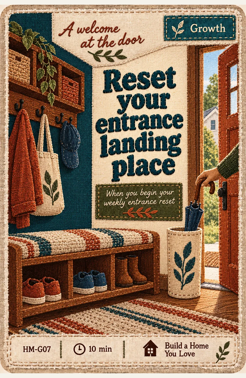Reset your entrance landing place When: you begin your weekly entrance reset