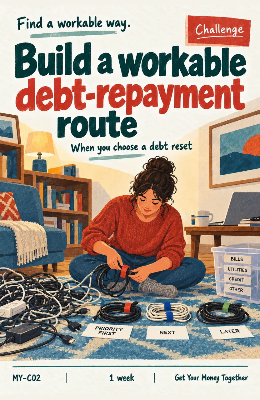 Build a repayment plan When: you choose a debt reset