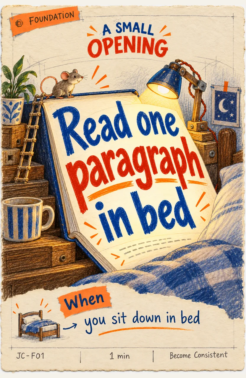 Read One Paragraph After Sitting Down in Bed When: you sit down in bed