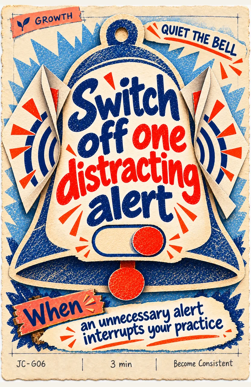 Switch Off One Alert That Interrupts Your Practice When: an unnecessary alert interrupts your practice