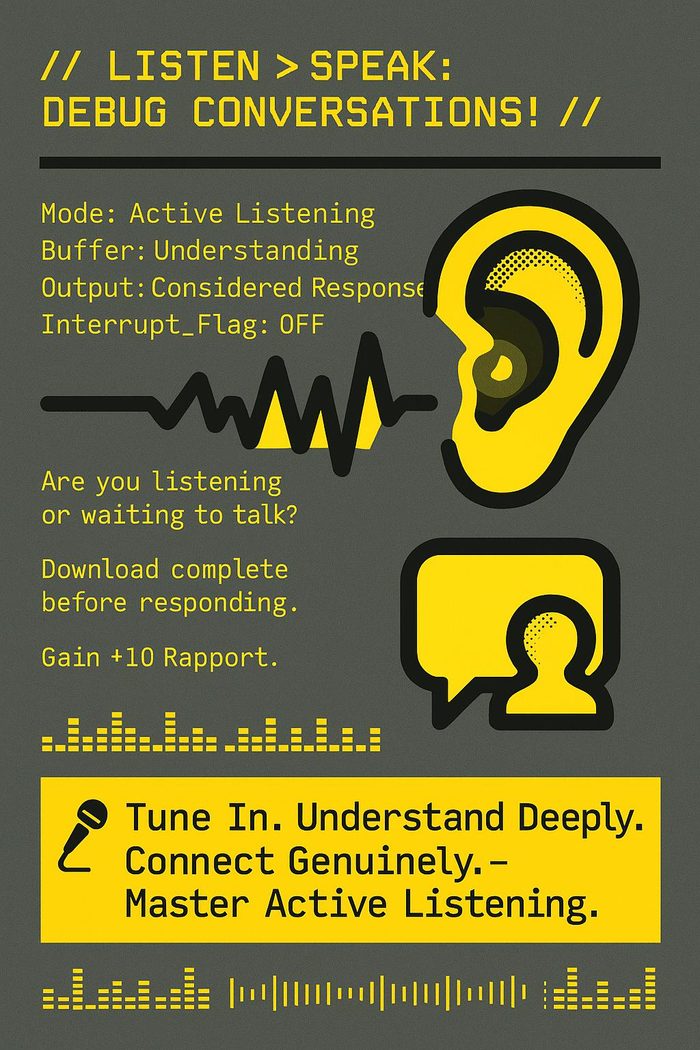 Practise active listening card