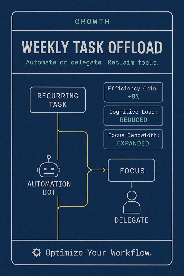 Weekly task offload card